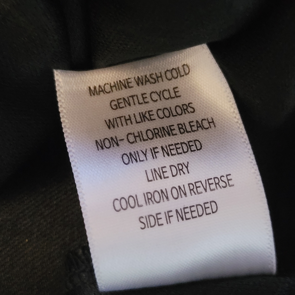 SALE NWT Brannan Metallic Floral Peplum Blouse Long Sheer Sleeve Tie Back M - Picture 13 of 13